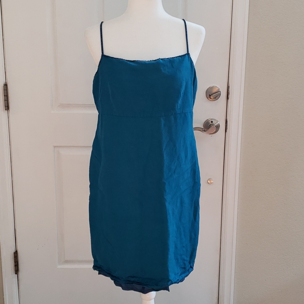 Laura Ashley Linen and Silk Dress sz 10